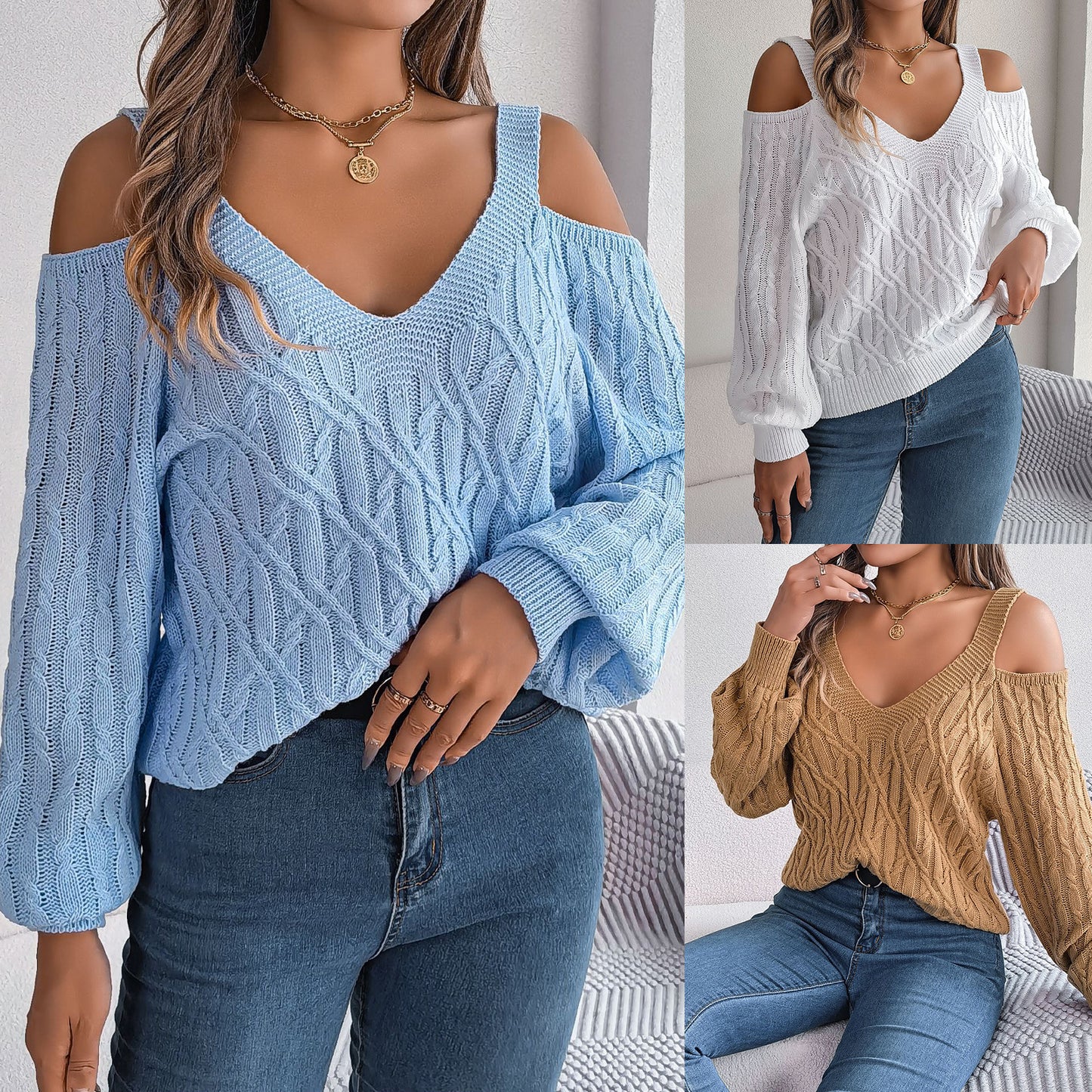 Lotte™ - Off-the-shoulder trui