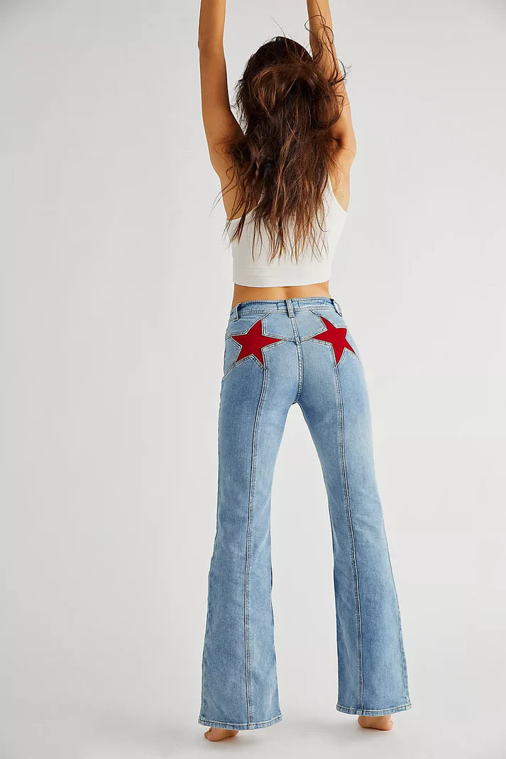 Sophie™ - Stijlvolle rode jeans