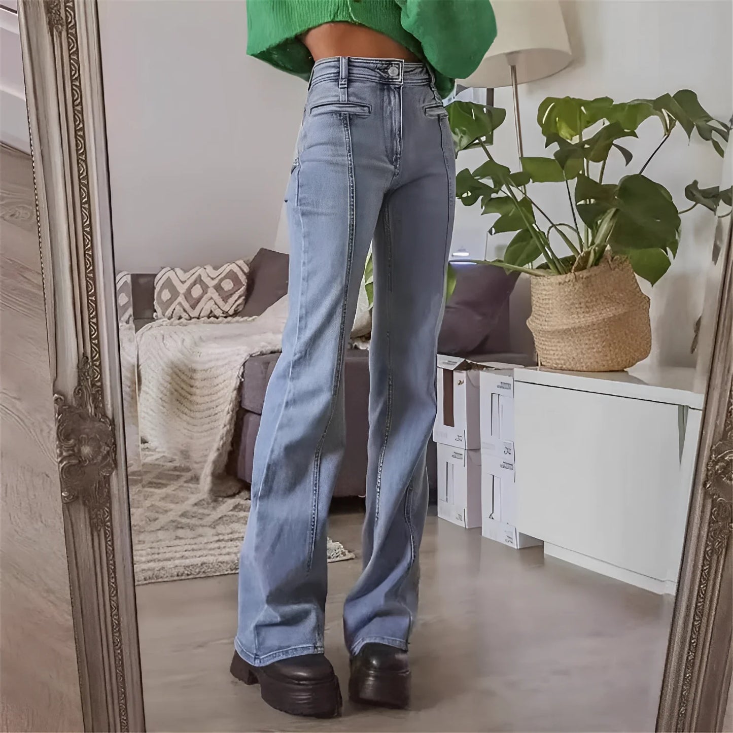 Sophie™ - Stijlvolle rode jeans